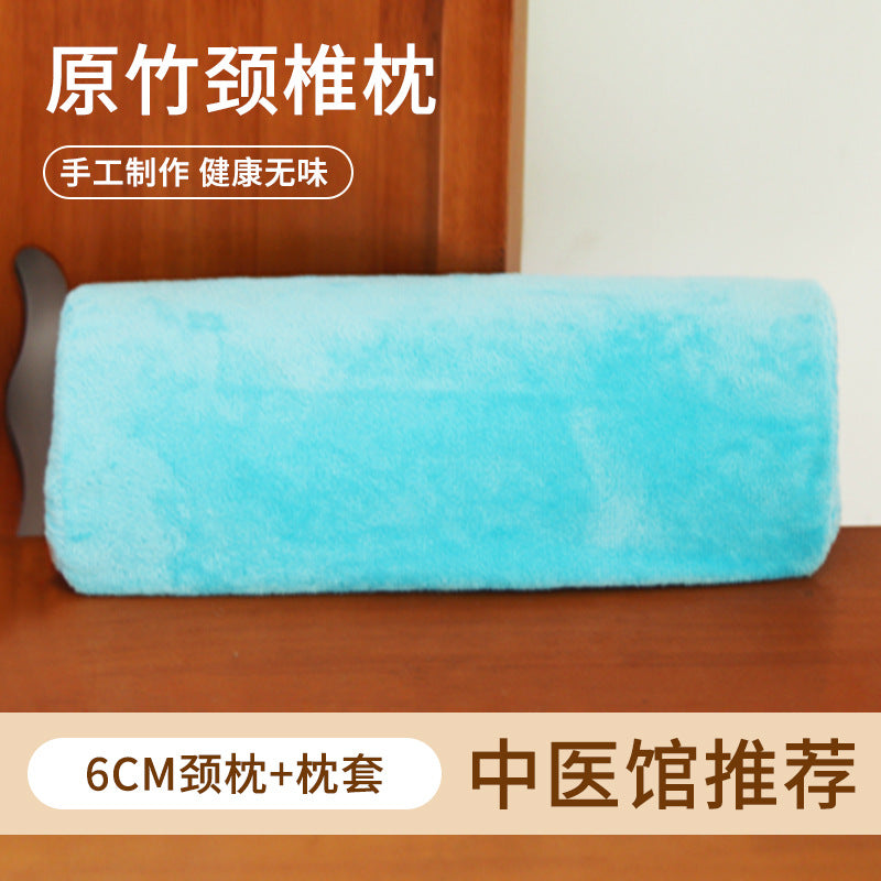 原竹枕头护颈椎枕护腰枕硬竹子竹筒竹枕夏季牵枕头实木U型引批发