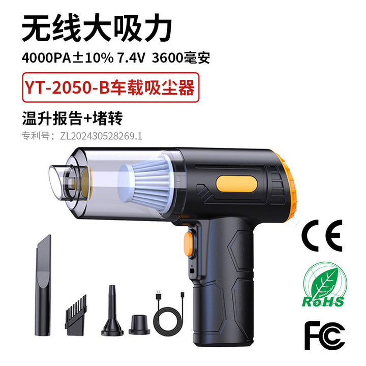 New Car Household Mini Vacuum Cleaner – Blow & Suction Cordless Handheld