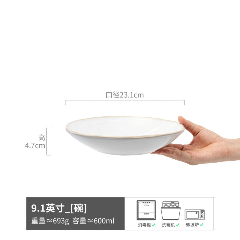 Japanese Style Vintage Bowl Ceramic Bowl Bowl Premium Design Bowl Tableware Set Wholesale