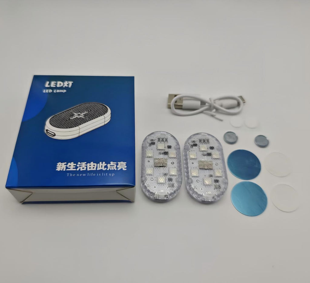汽车氛围灯车载触摸灯车载脚底感应灯车内品阅读灯LED装饰灯改装