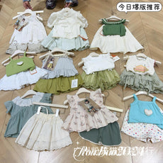 湖州织里童装 儿童服装一手货源 巴拉巴夏季套装短袖 女童夏季