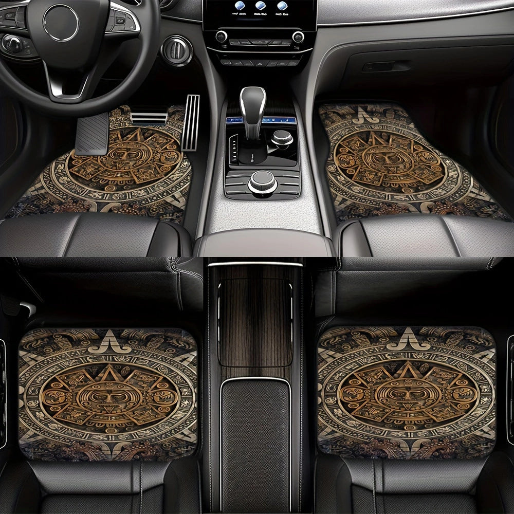 Vintage Car Foot Mat Carpet 4 Piece Set Stain Resistant Floor Mat TEMUFoot Mat Wholesale