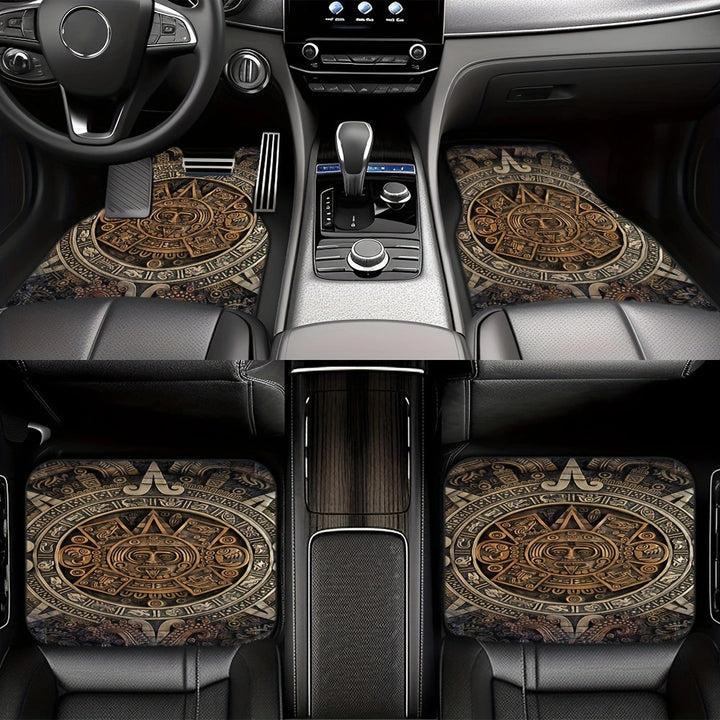 Vintage Car Foot Mat Carpet 4 Piece Set Stain Resistant Floor Mat TEMUFoot Mat Wholesale