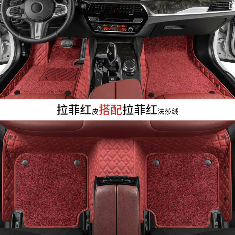 Custom Leather Car Foot Mat Special Eco Friendly XPEFoot Mat Carpet