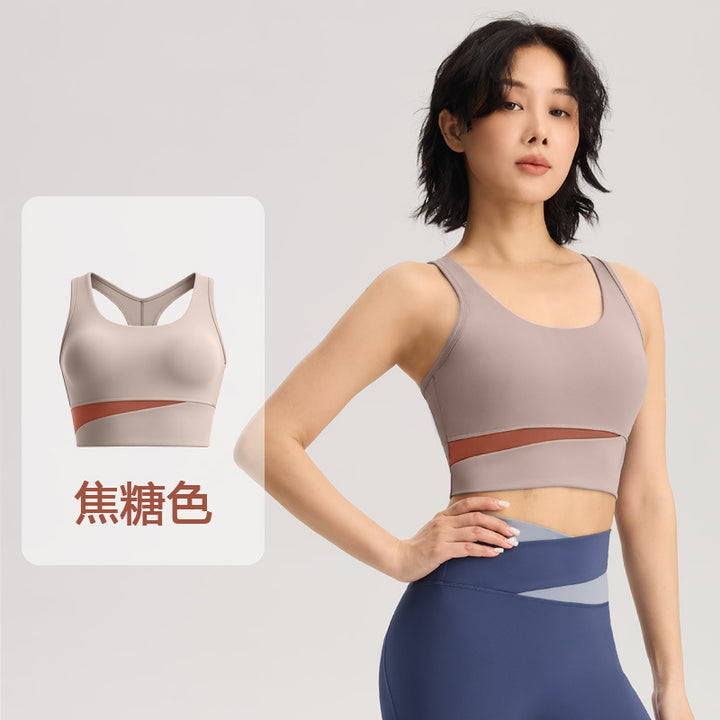 高强度防震运动内衣运动户外健身上衣跑步透气文胸瑜伽服运动背心