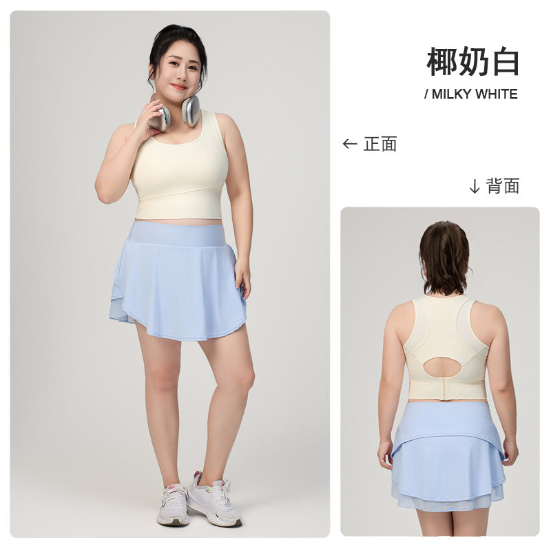 遮副乳健身背心高强度瑜伽服多巴胺美背大码运动内衣女防震防下垂