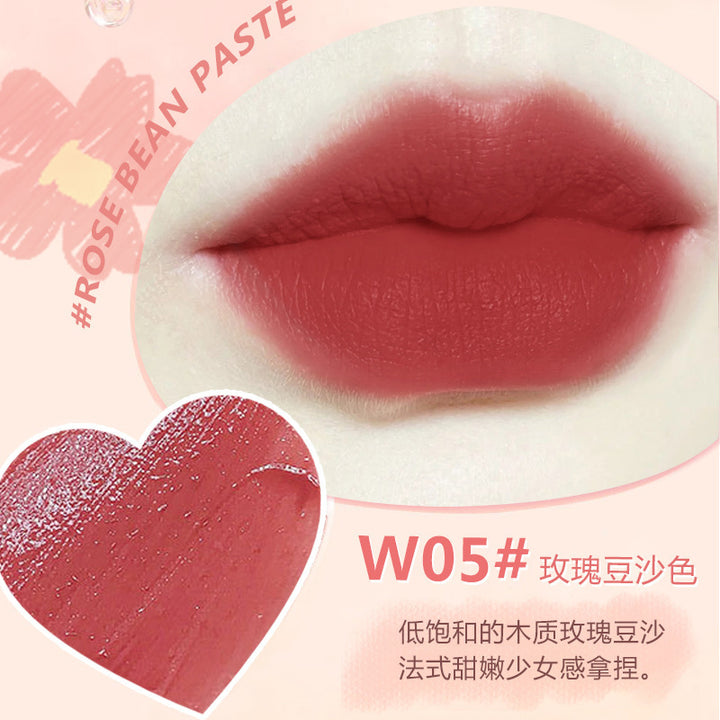WODWOD绒雾轻感奶霜唇釉素颜不易掉色不易沾杯显白轻薄素颜奶油色
