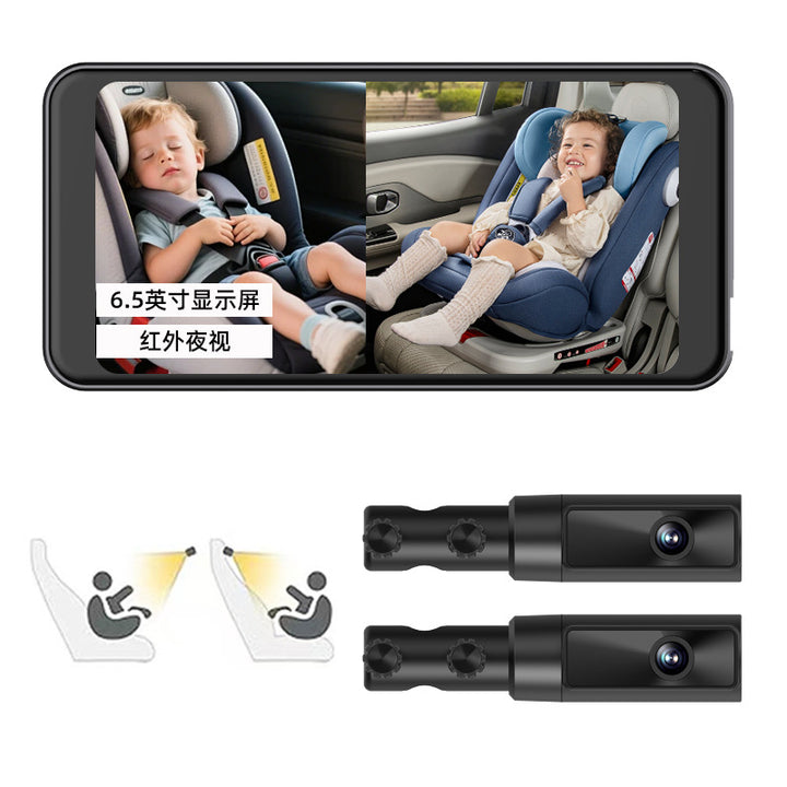 HD Car Baby Monitor Dash Cam – Dual Recording In-Car Baby Safety Camera