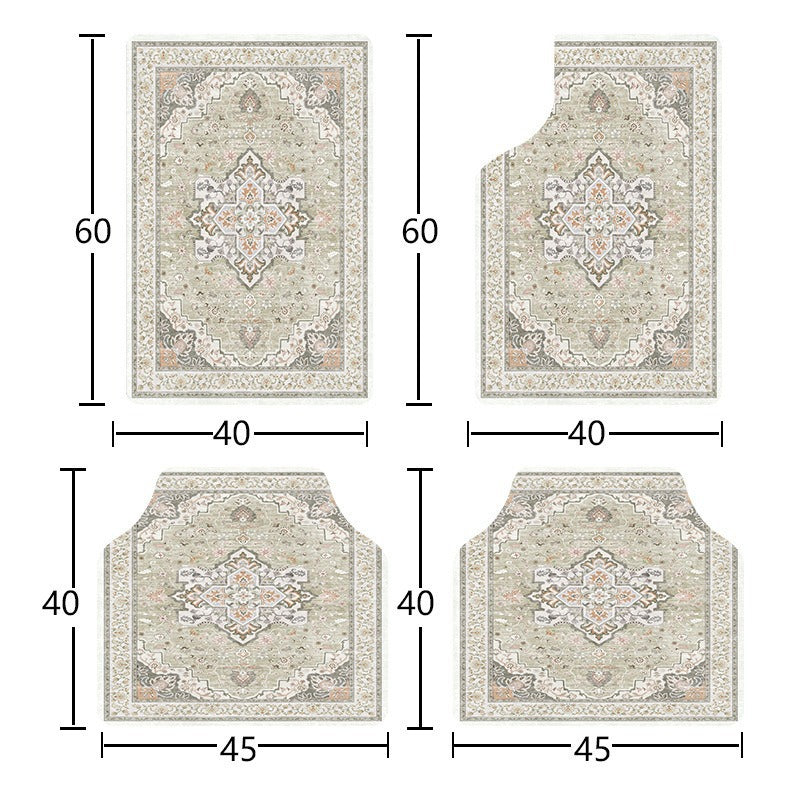 temu Car Foot Mat Vintage Entryway Stain Resistant Durable Floor Mat