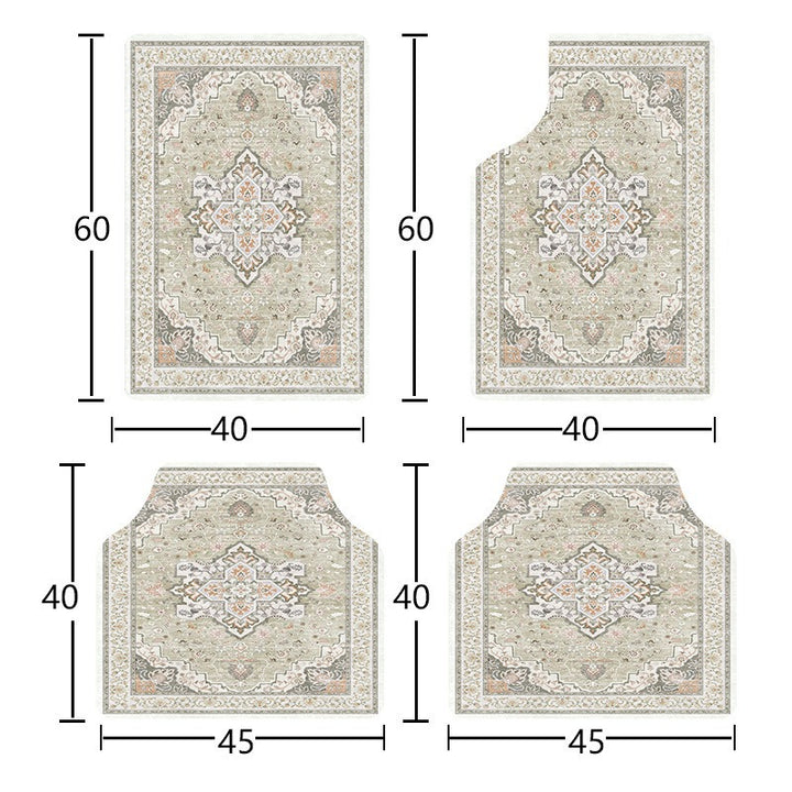 temu Car Foot Mat Vintage Entryway Stain Resistant Durable Floor Mat