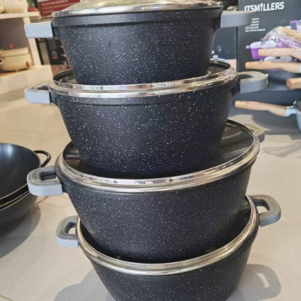 7SIZE SET大规格套装复底压铸高汤锅外贸原单货Package shipping.