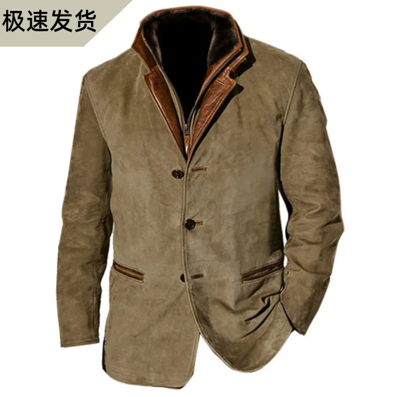 Spring New Men Fashion Vintage Men Casual Jacket Top