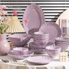 Purple Ceramic Bowl & Plate Dinnerware Set – High-Quality Home Tableware