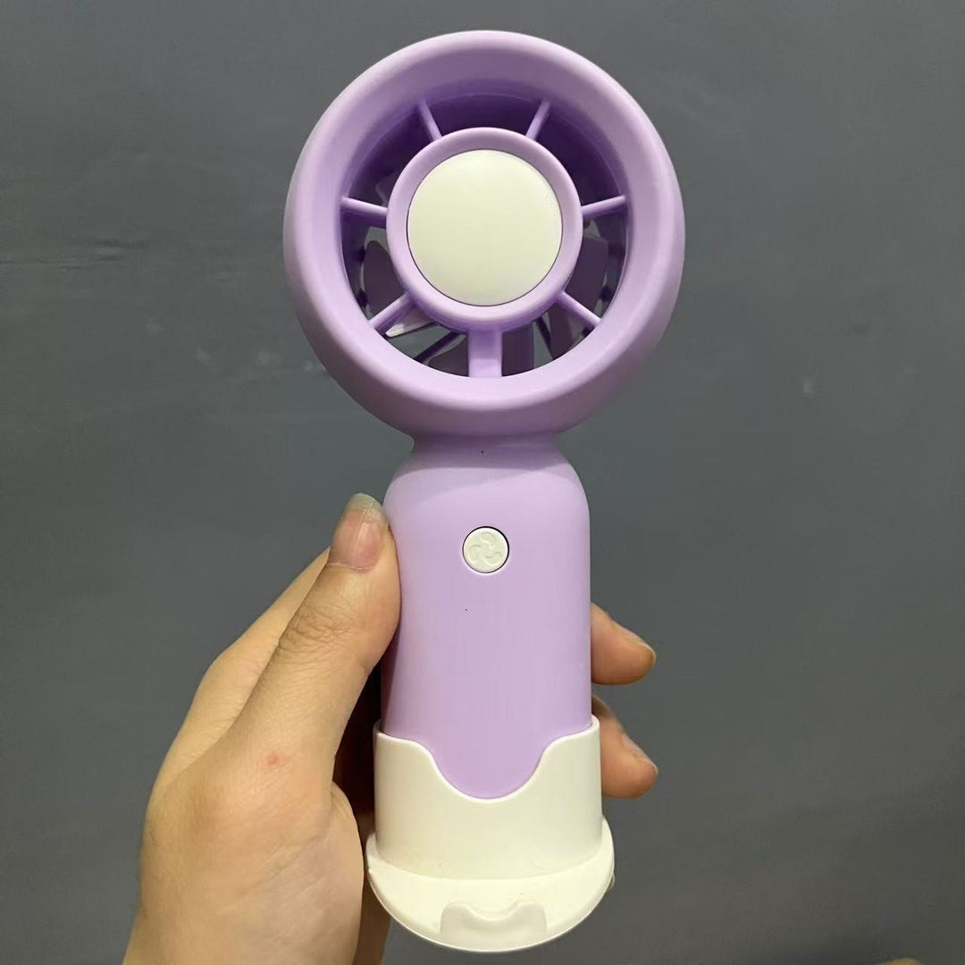 厂家新款无叶风扇手持长续航小风扇桌面便携可挂脖随身充电小电扇