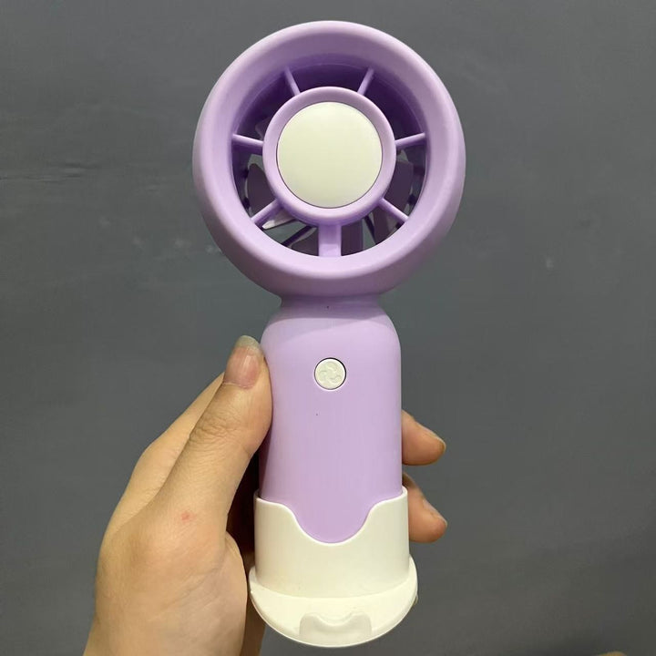 厂家新款无叶风扇手持长续航小风扇桌面便携可挂脖随身充电小电扇