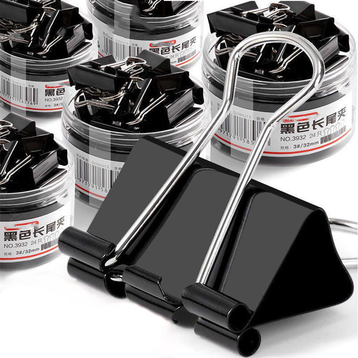 Colorful Binder Clips Set – Morandi Stainless Steel Bulldog Clips for Office & School