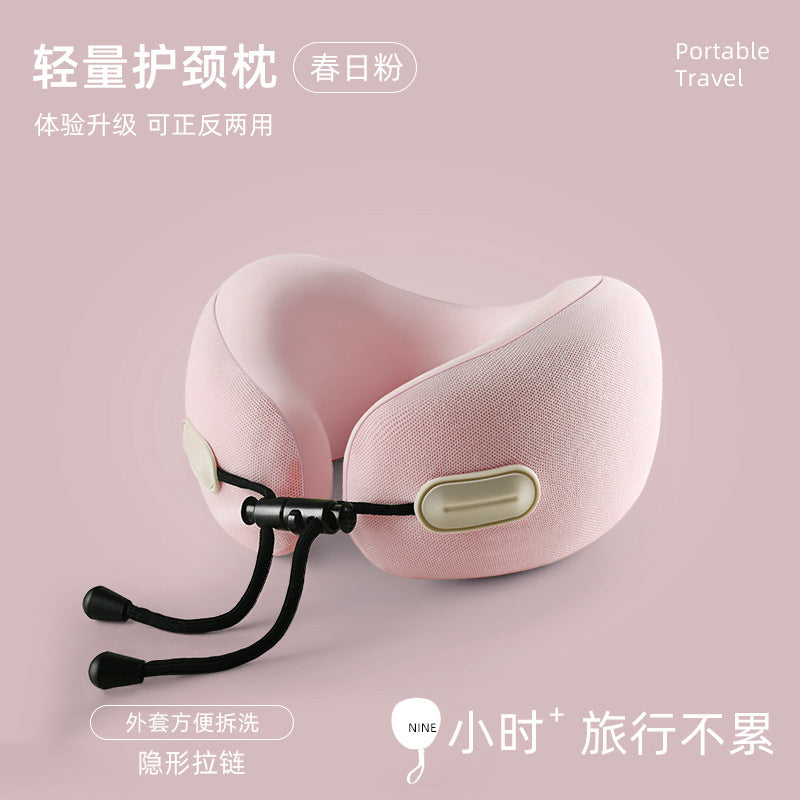 Memory Foam U Storage U Neck Pillow Travel Travel Office