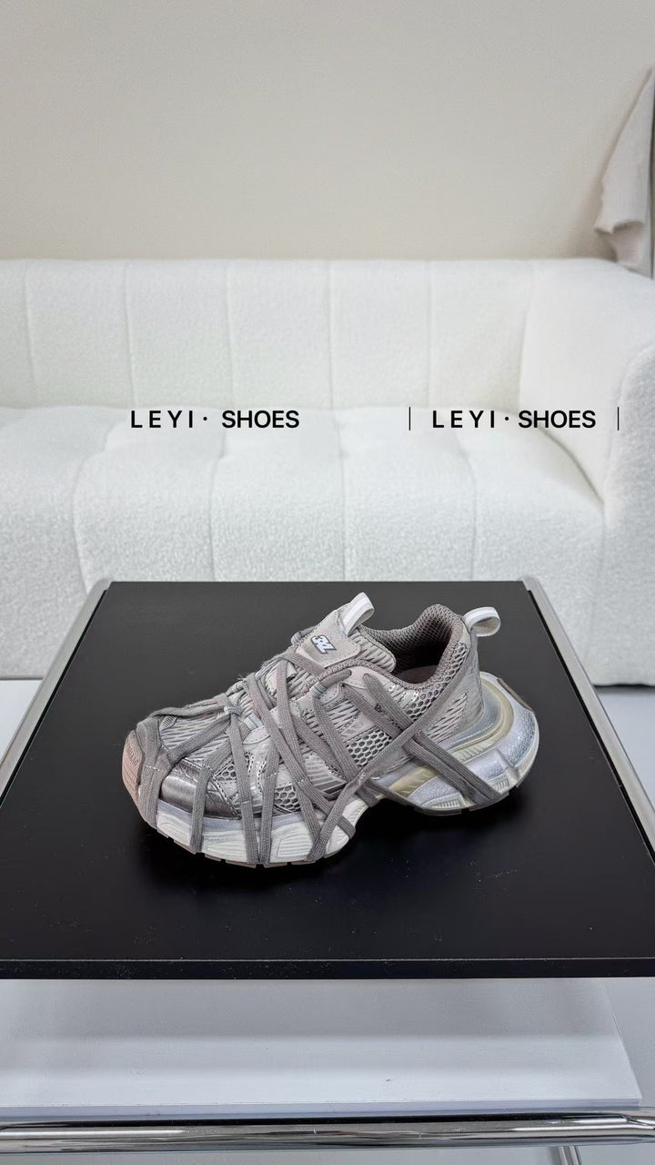3 xl Spring Summer Shoes Women Breathable Casual Running Shoes Thick Sports Couple Shoes
