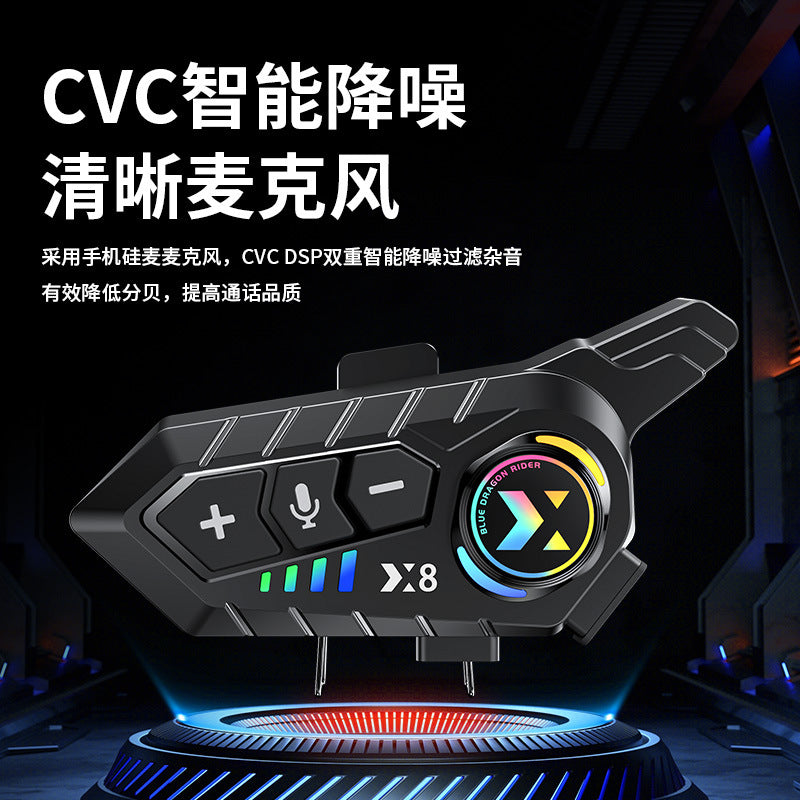 Waterproof Helmet Bluetooth Earphones Wholesale X 8 Motorcycle Smart