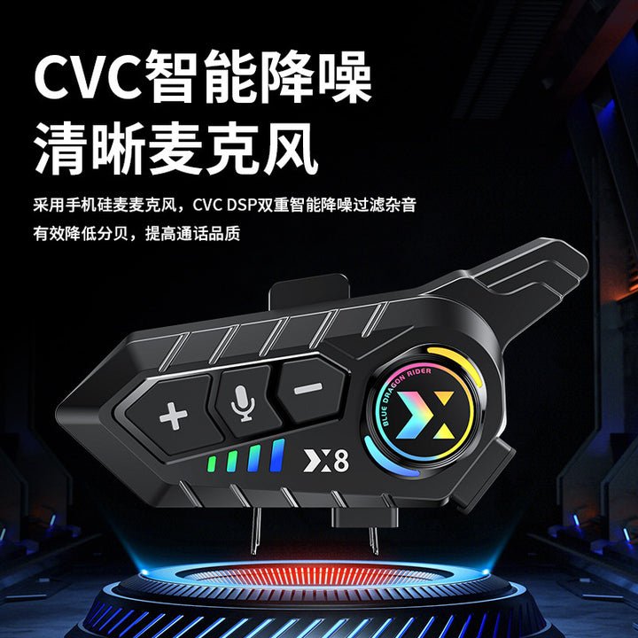 Waterproof Helmet Bluetooth Earphones Wholesale X 8 Motorcycle Smart