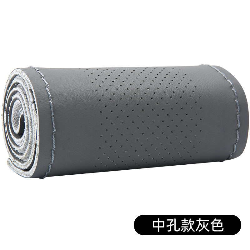 头层牛皮手缝方向盘套大货车巴车客车公交车四季通用汽车真皮把套
