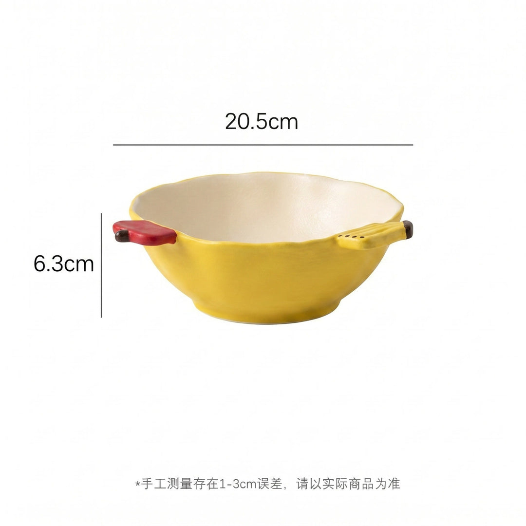 苹果香蕉陶瓷碗盘餐具套装盘子杯子汤碗可爱网红创意礼物餐具套装