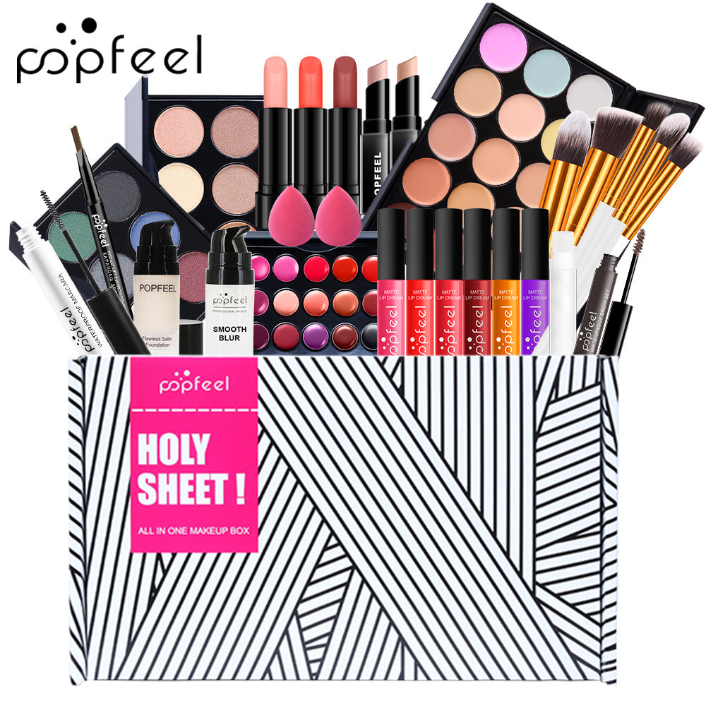POPFEEL 跨境专供彩妆套装组合初学者美妆少女淡化妆品批发