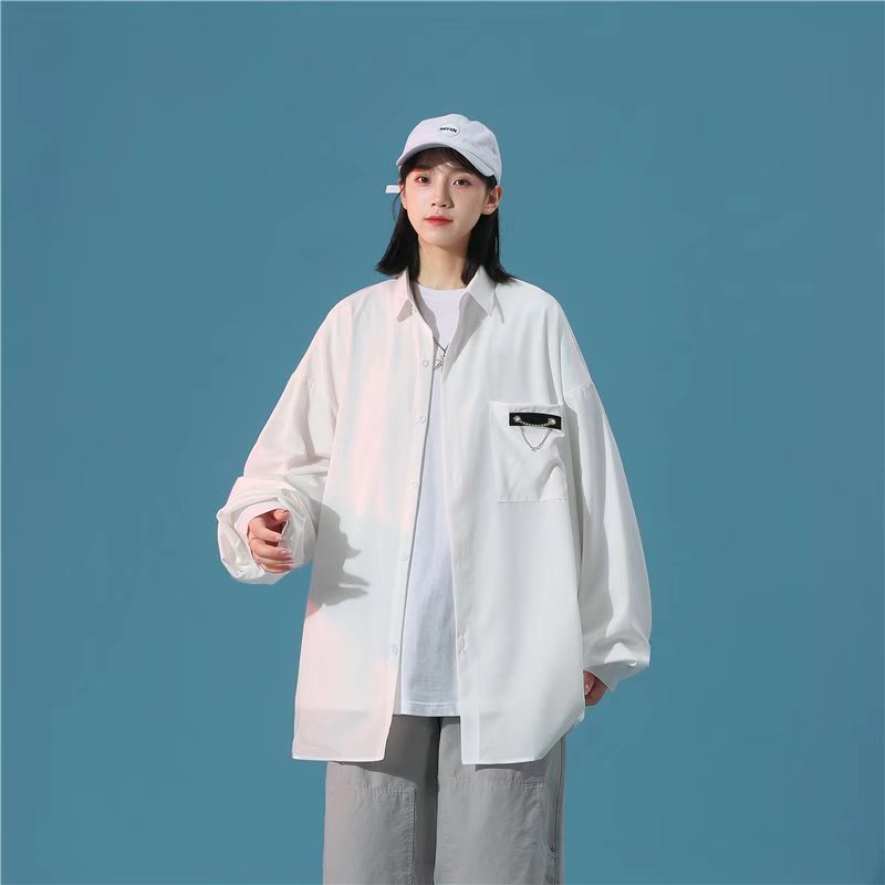 pureピュア衬衫男设计感棉质外套ins潮原宿风禁欲系男装2022新款