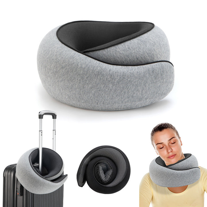 Portable Outdoor Travel Storage Set Memory Foam U Neck Pillow