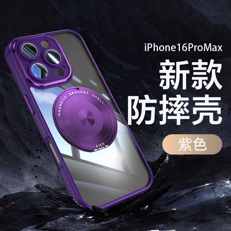 For iPhone17 Promax Phone Case 360 Mag Safe StandiPhone16 Shockproof Protective Case