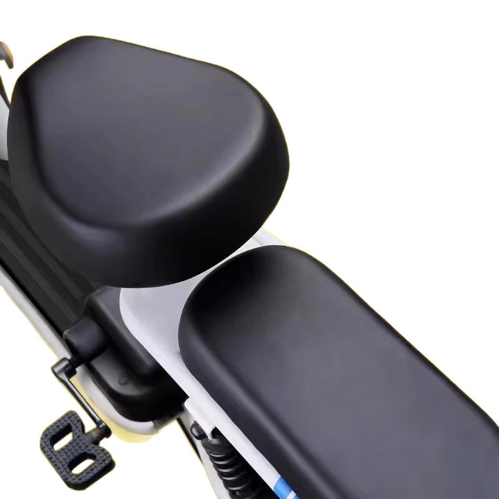 Electric Bike PU Leather Seat Cover – Waterproof Sunproof Universal Foot Pad Set
