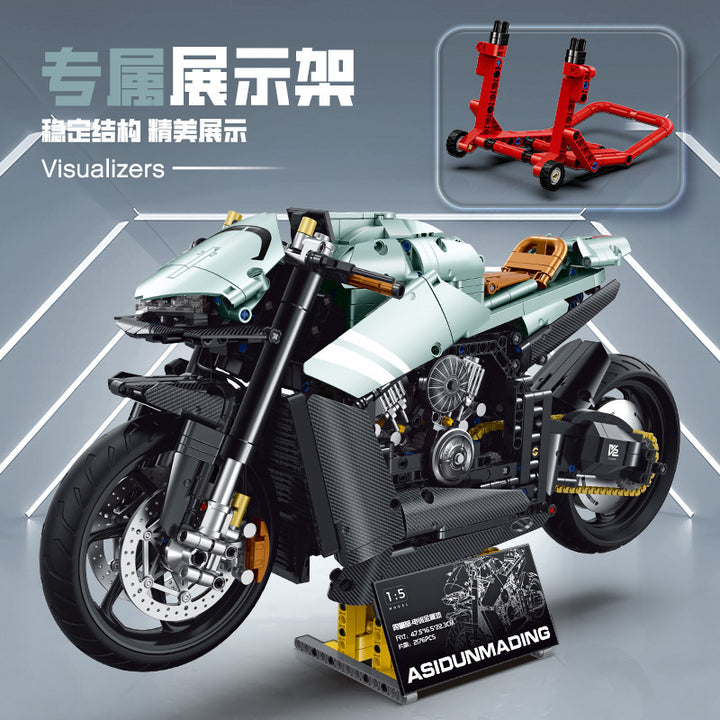 Apollo Sports Car Building Blocks Set – High-Difficulty Drift Racing Car Model Assembly Toy