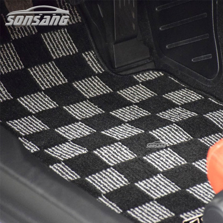 Checkered Floor Mats Decoration
