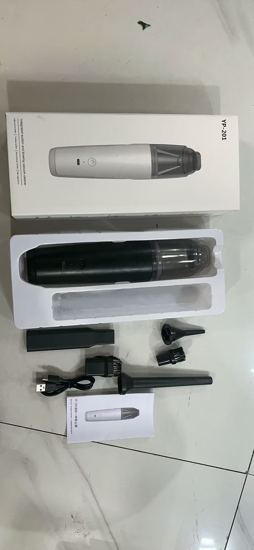 Cordless Car Vacuum Cleaner – Portable Handheld Blow & Suction High Power
