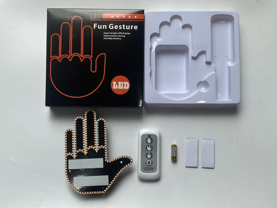 Car Gesture Hand Signal __NS 73__ Warning Light – Anti Rear Collision Interactive Palm Light