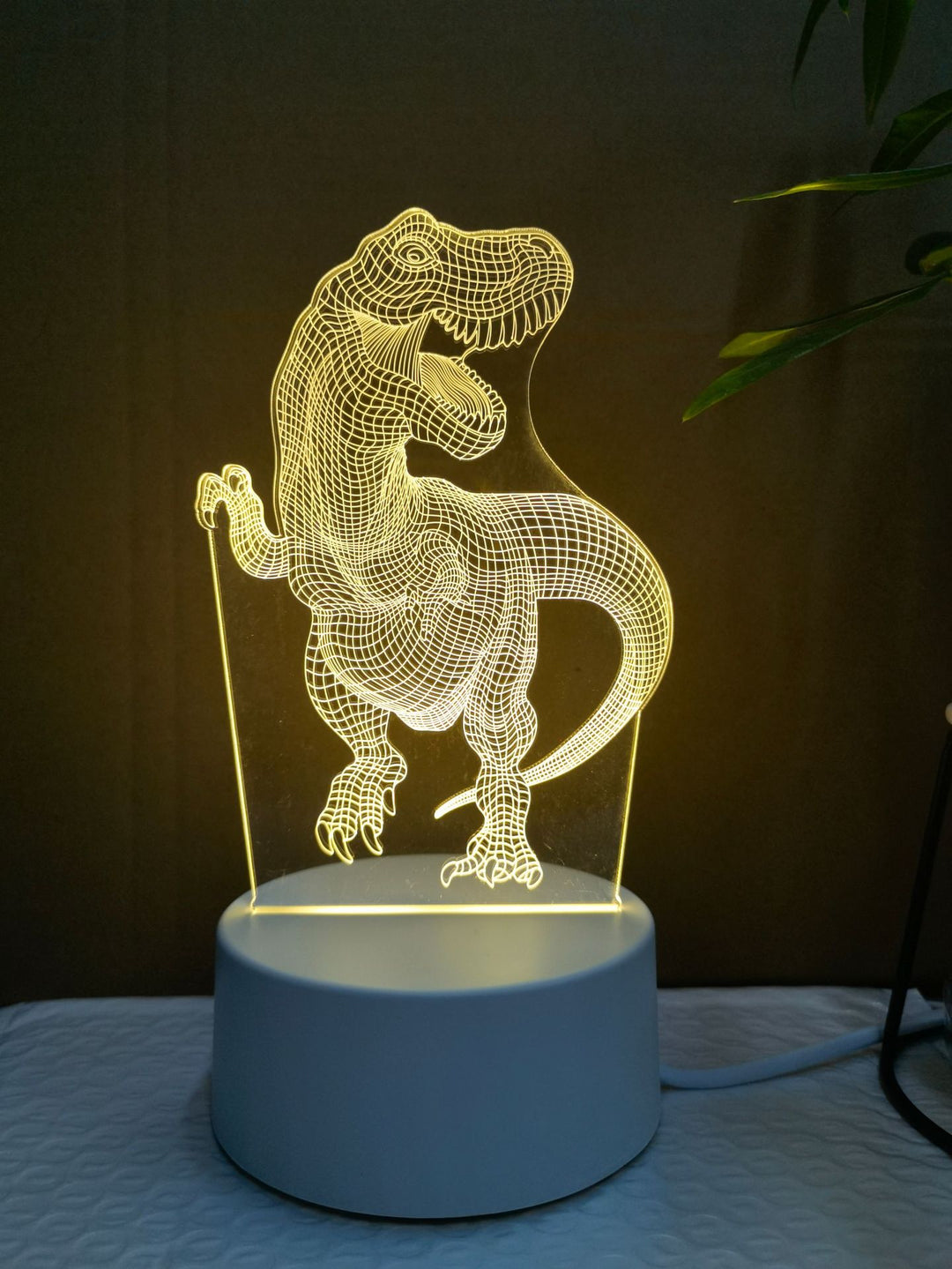 批发3D小夜灯 USB儿童卡通圣诞礼物小夜灯手写亚克力七彩遥控台灯
