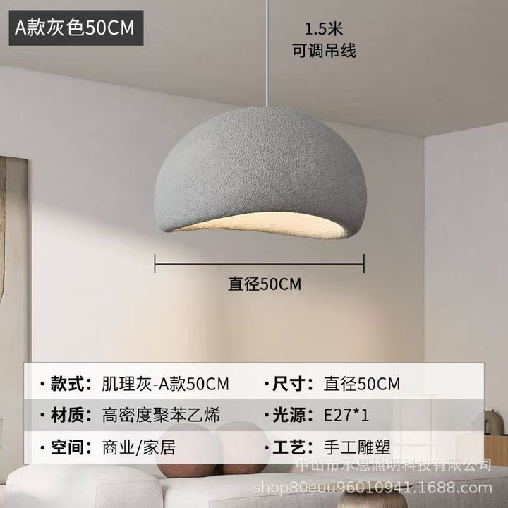 跨境设计师侘寂风吊灯奶油风服装店样板间民宿餐厅酒店挑空别墅灯