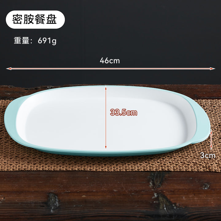 自助选现炒快餐称重菜盘商用套装学校食堂密胺餐具汤碗碟托盘