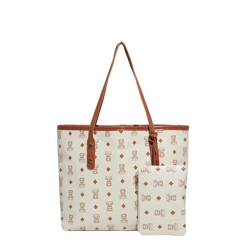 Vintage Tote Bag Women Spring Summer New Fashion Large Capacity Shoulder Bag Premium Feel Underarm Bag