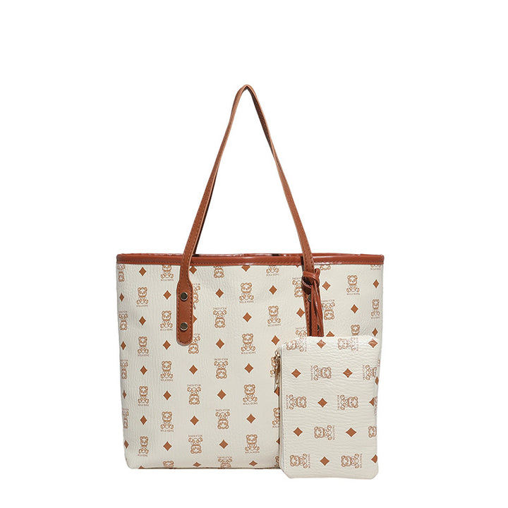Vintage Tote Bag Women Spring Summer New Fashion Large Capacity Shoulder Bag Premium Feel Underarm Bag