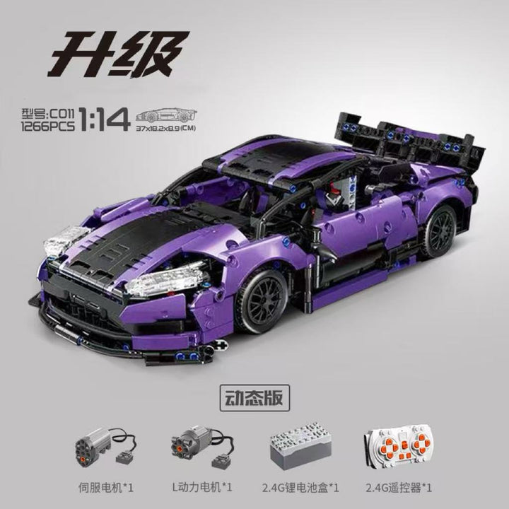 Apollo Sports Car Building Blocks Set – High-Difficulty Drift Racing Car Model Assembly Toy