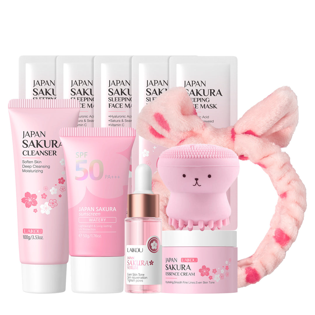LAIKOU Cherry Blossom Skincare Set Set Face Full Set Hydrating Factory