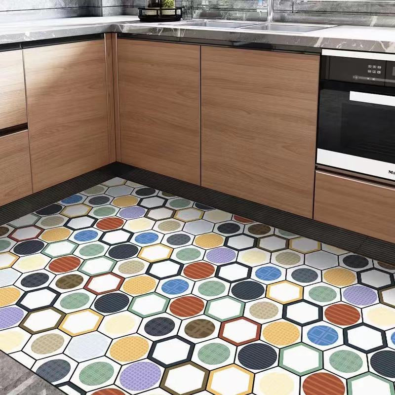 Leather Floor Mat Kitchen Waterproof Floor Mat Home