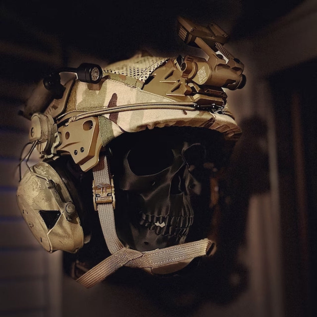 新跨境独立站3D Skull Helmet Display Package骷髅头盔展示包