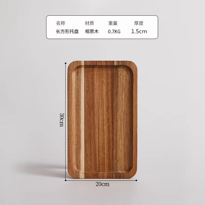 跨境相思木盘订定制木碟子实木茶盘餐盘木质托盘点心盘水果盘餐具