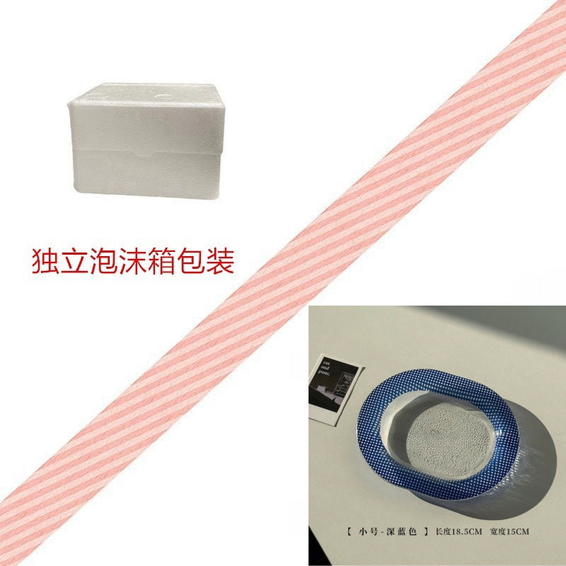 ins风创意彩色玻璃椭圆盘子高颜值多巴胺餐盘装饰盘甜品托盘果盘