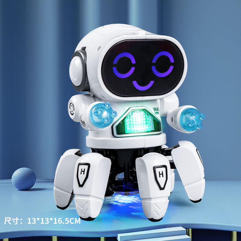 Electric Dancing Six-Claw Robot Toy – Smart Light & Sound Effects Kids Toy