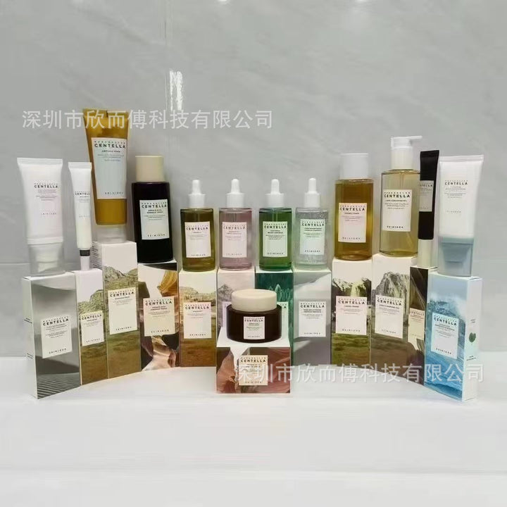 跨境SKIN1004积雪草安瓶精华面霜洗面奶小粉棒理肤天使组合套装