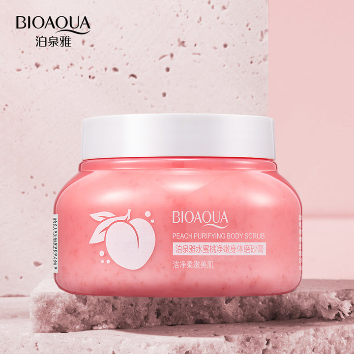 Peach Skin Smoothing Body Scrub - Deep Cleansing, Exfoliating & Brightening Care