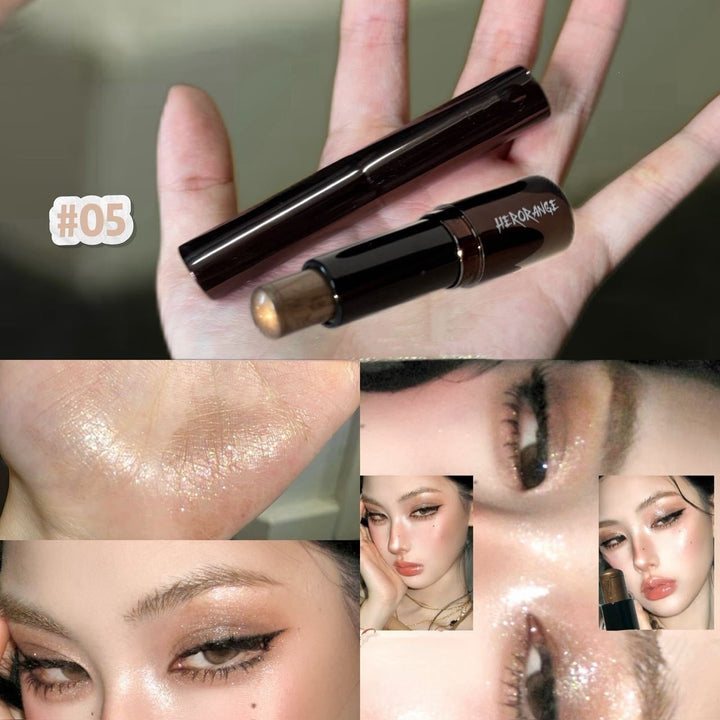 HERORANGE光泽贵气眼影棒眼头提亮截断妆多色珠光闪片眼影高光棒